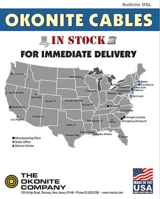 Okonite’s  Bulletin for In-Stock Cable Listing (OSL) 2026