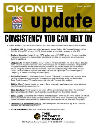 Okonite Newsletter Volume 3